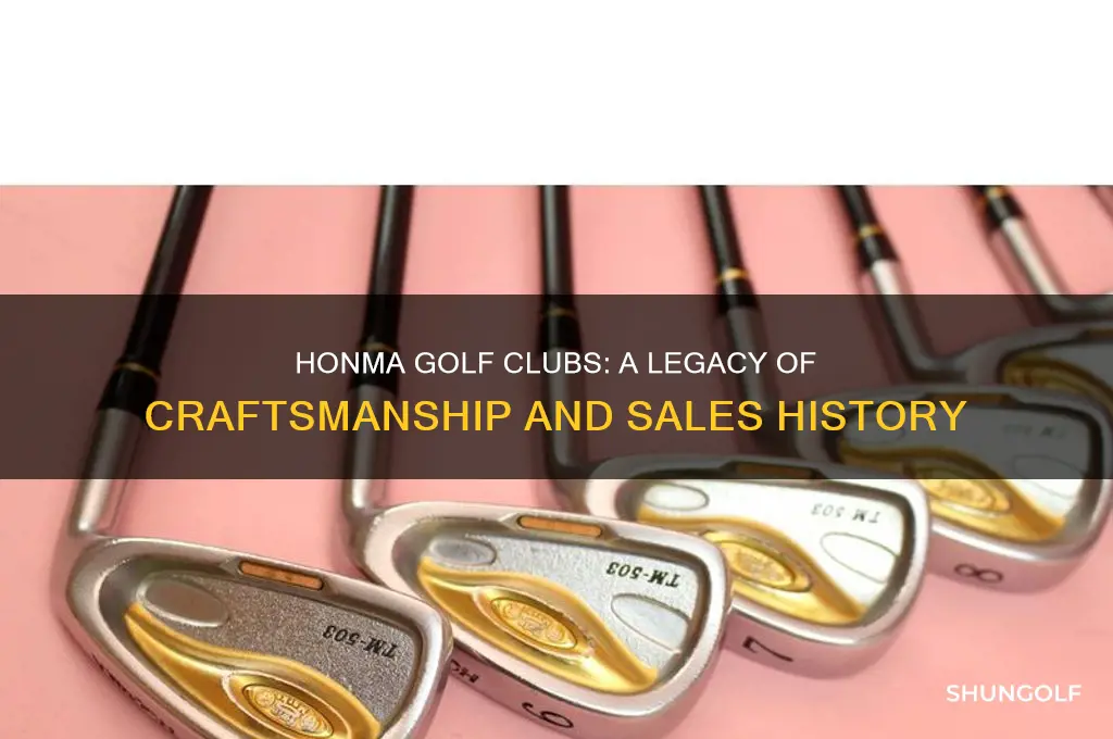 how long has honma been selling golf clubs