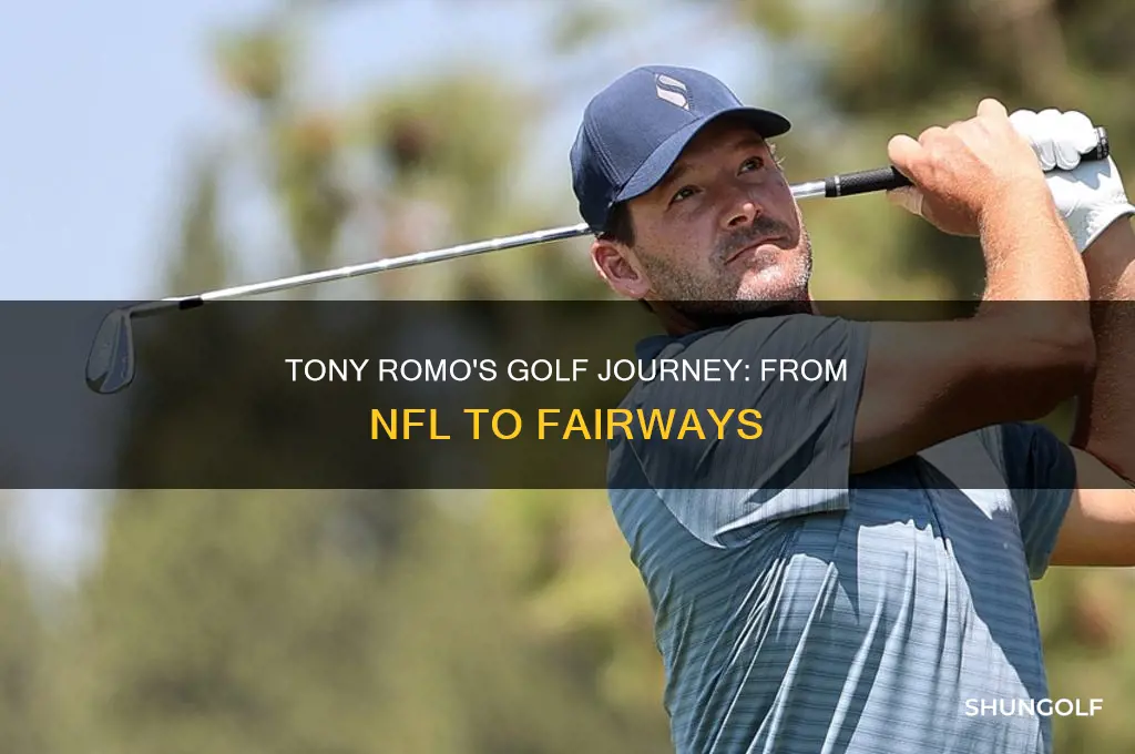 how long has tony romo golfed for