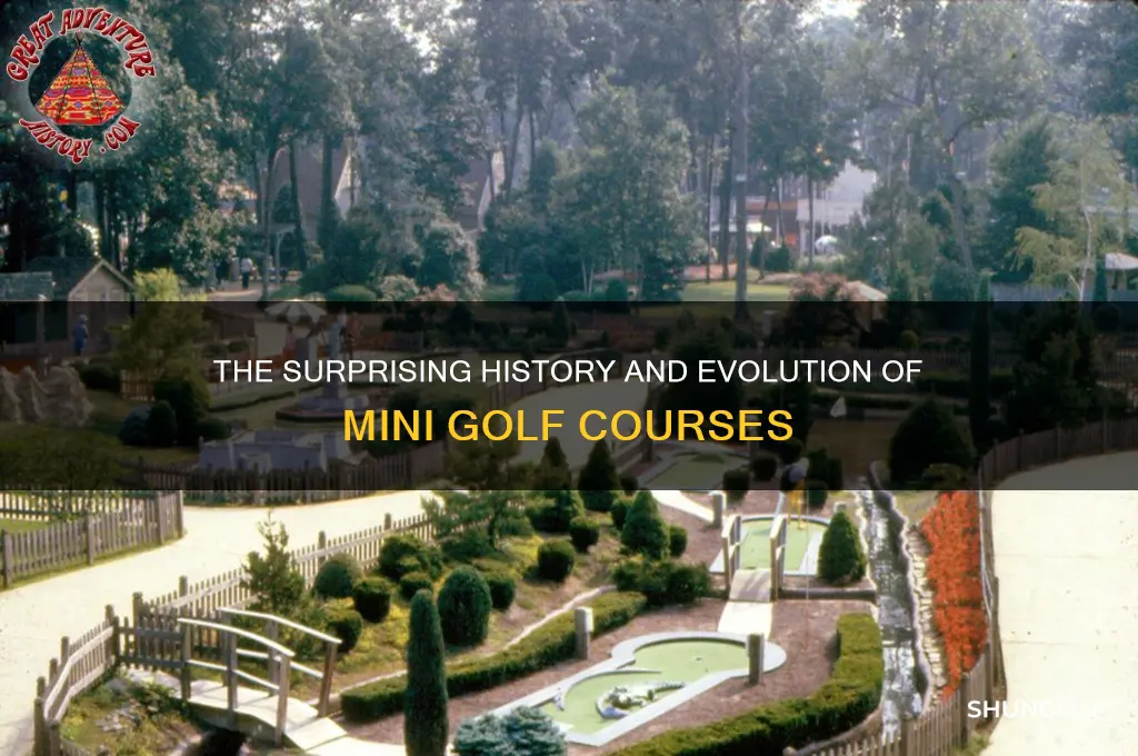 how long have mini golf courses been around