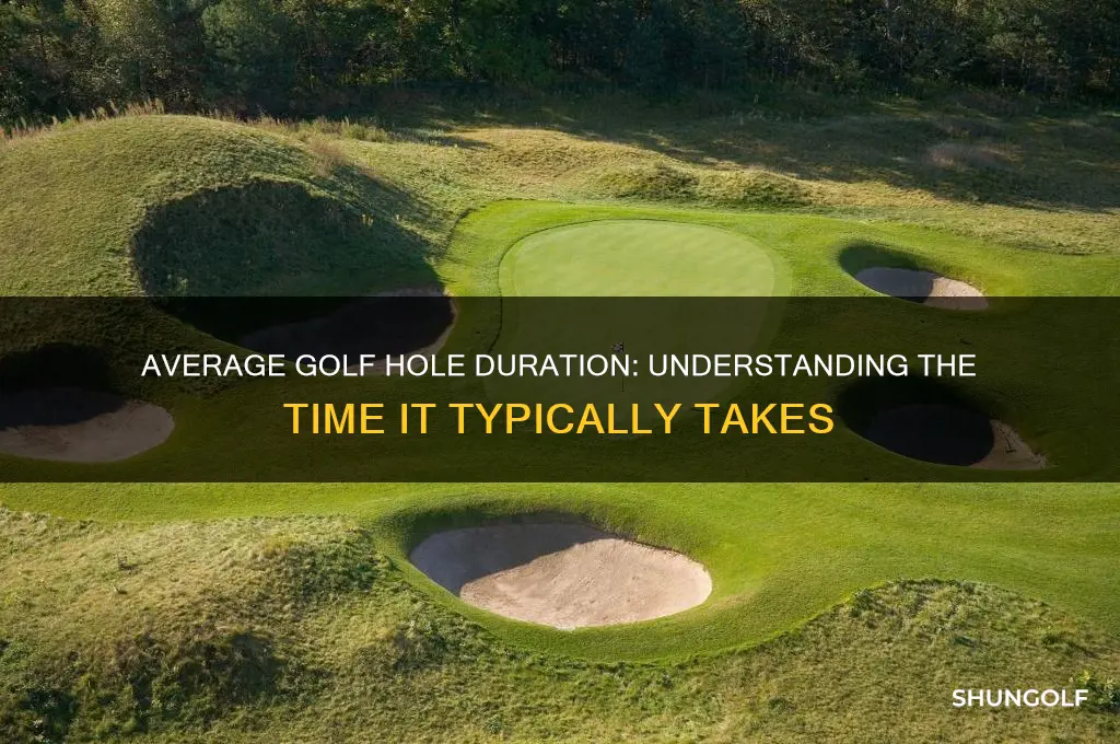 how long in time is the avg golf hole