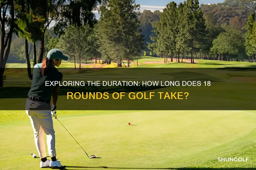 how long is 18 rounds of golf