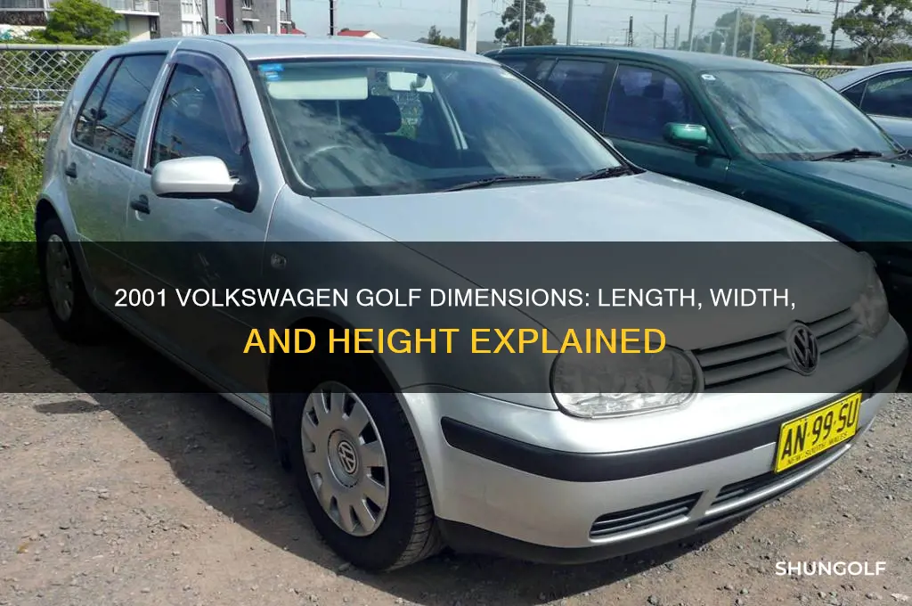 how long is a 2001 volkswagen golf