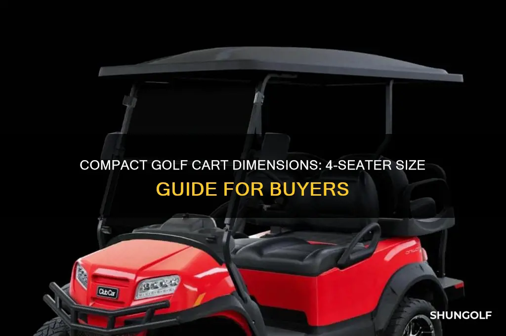 how long is a 4 seater golf cart