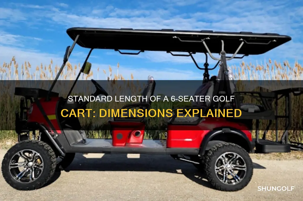how long is a 6 seater golf cart