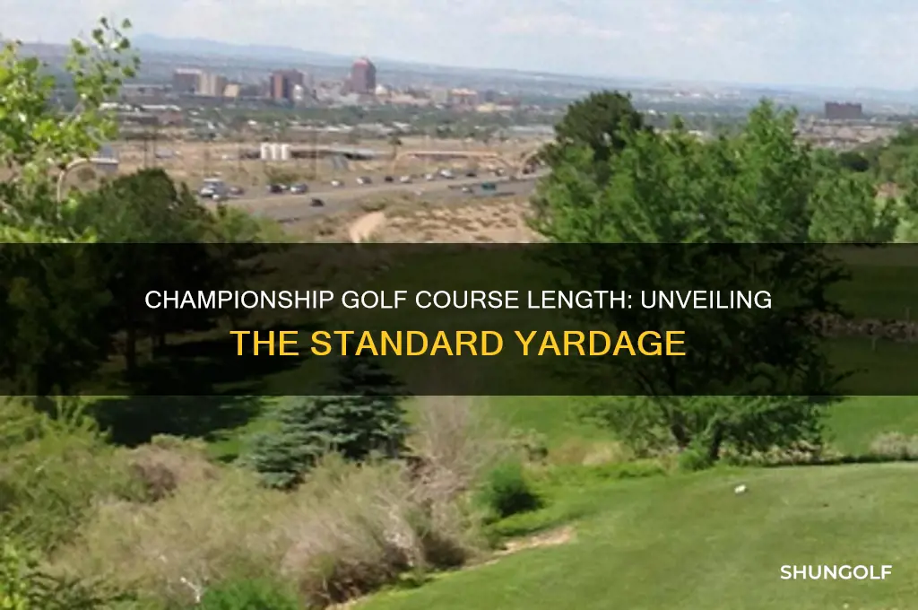 how long is a championship golf course