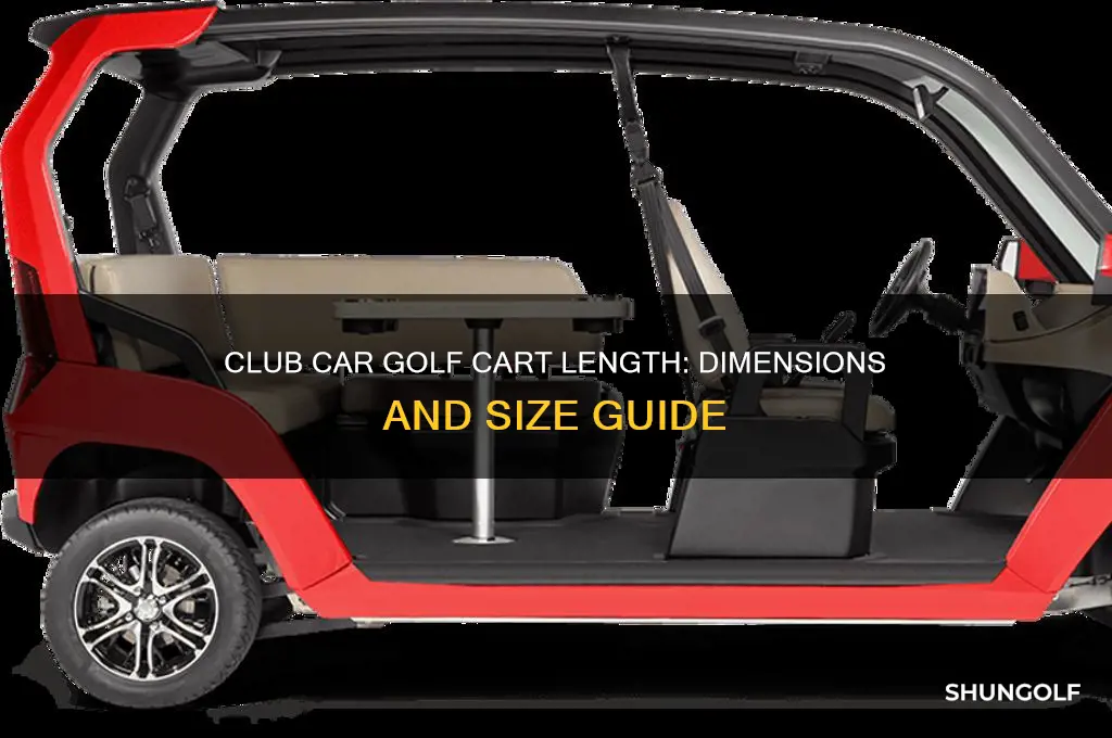 how long is a club car golf cart