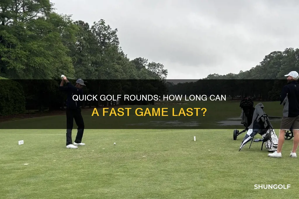 how long is a fast round of golf