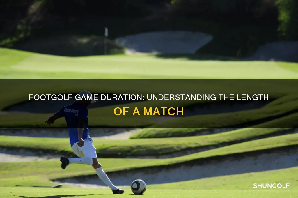 how long is a game of foot golf