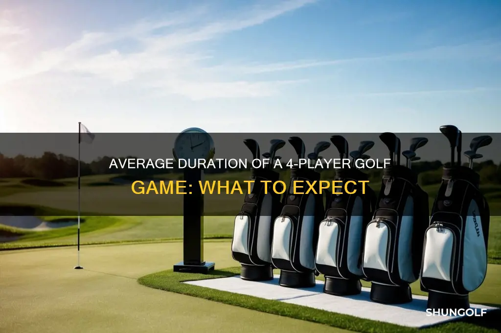 how long is a game of golf with 4 players