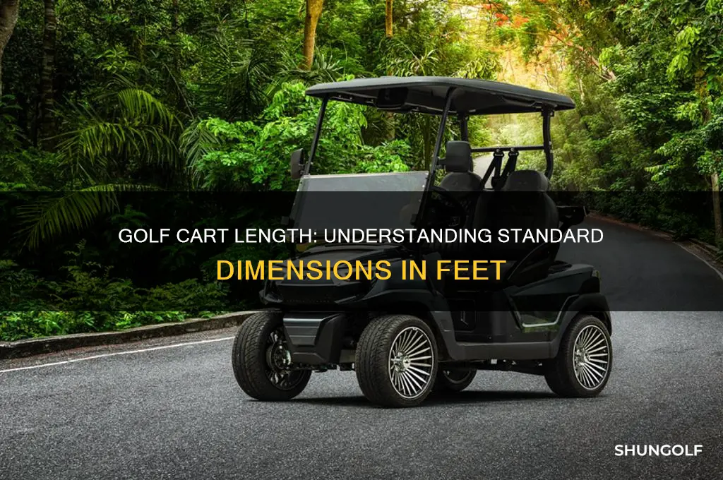 how long is a golf cart in feet