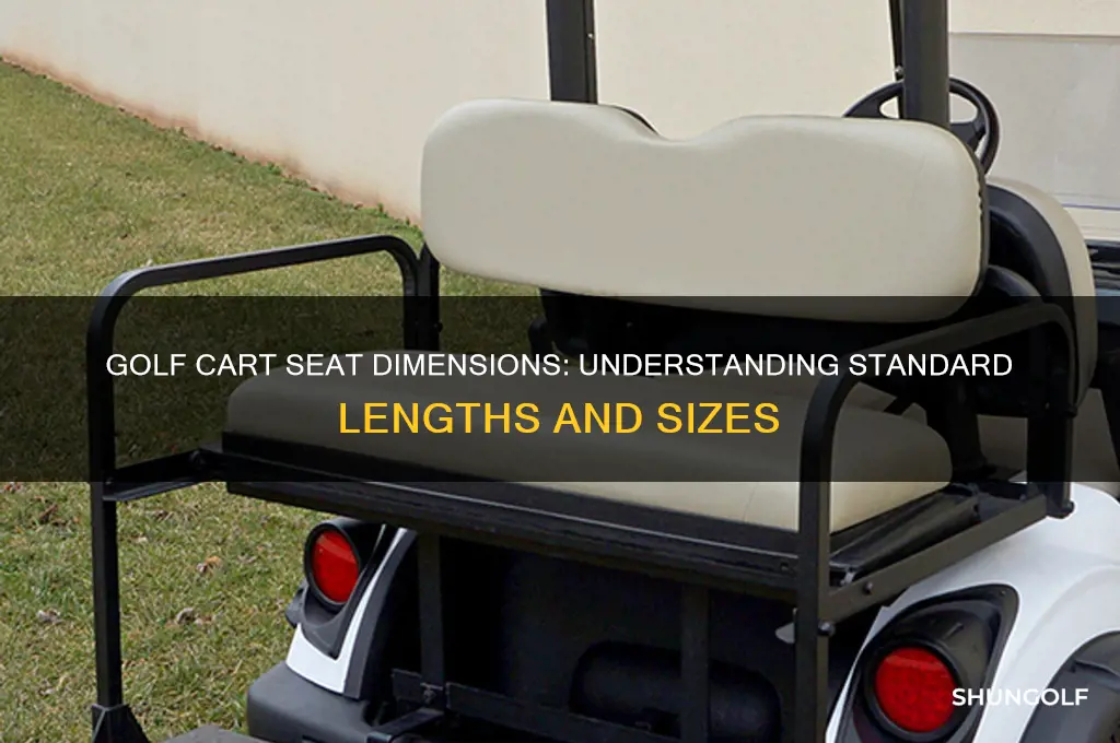how long is a golf cart seat
