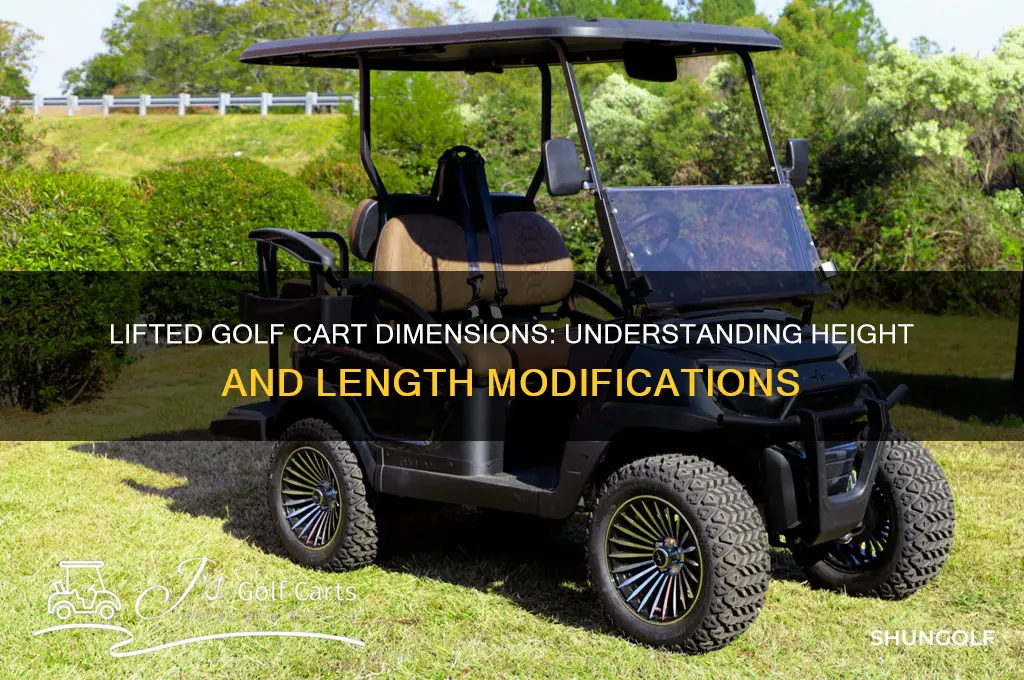 how long is a lifted golf cart