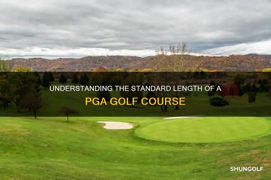 how long is a pga golf course