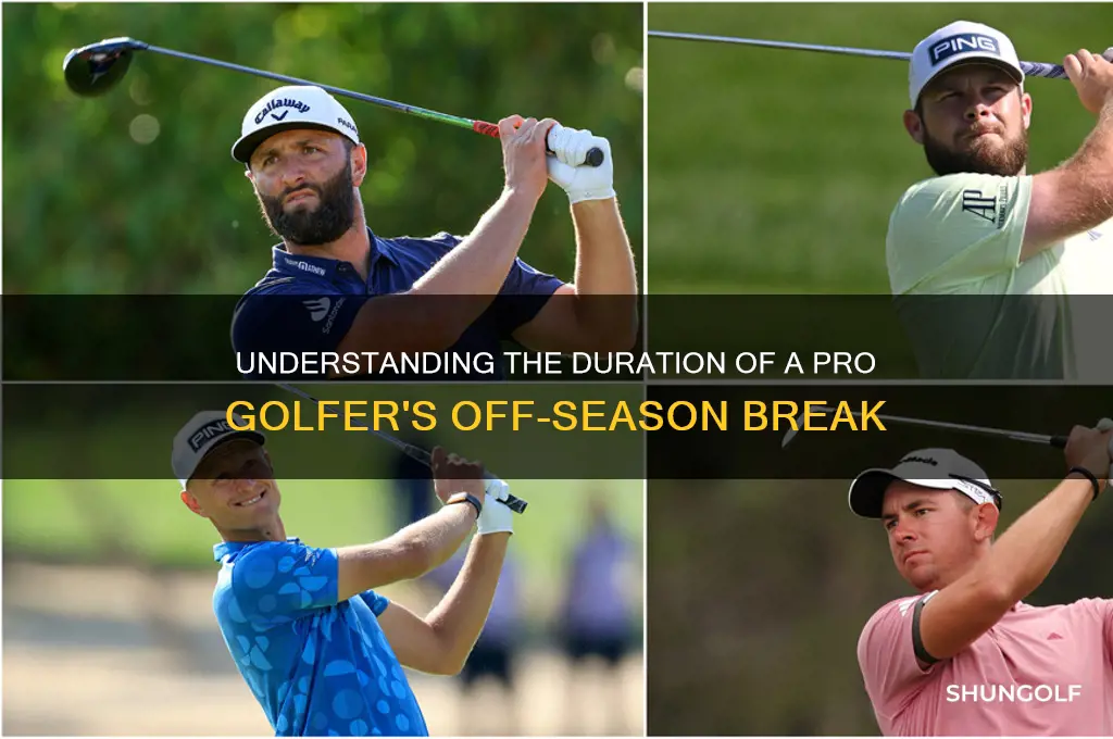 how long is a pro golf off season