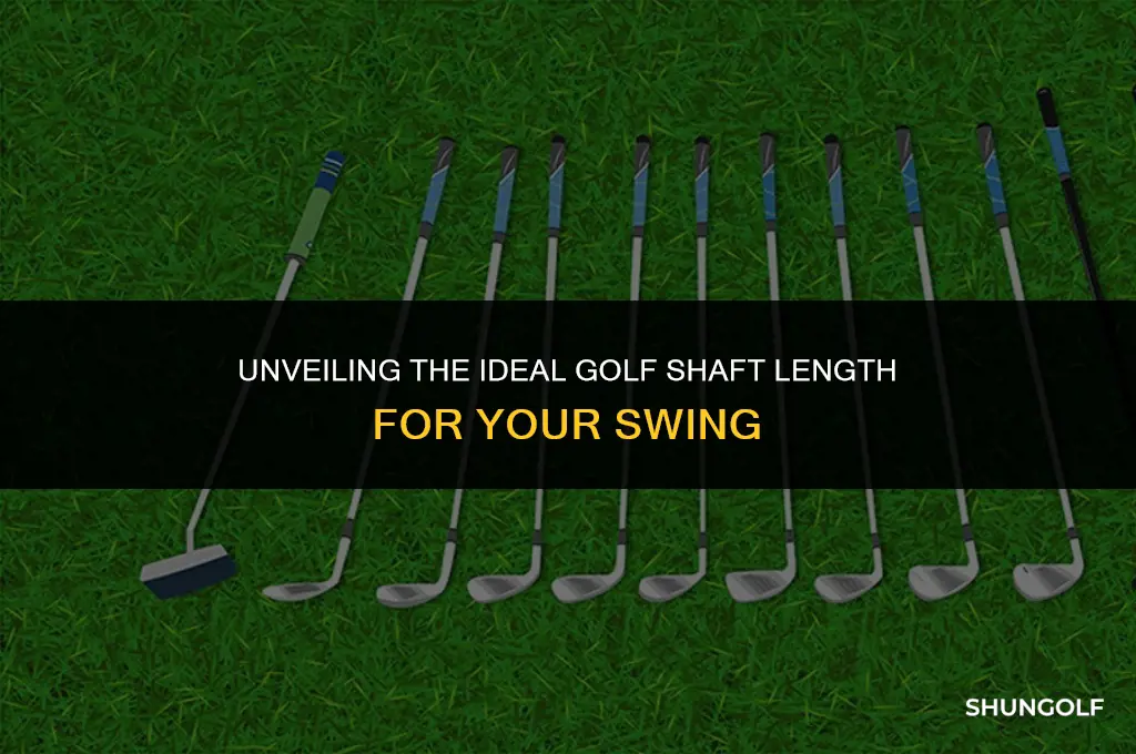 how long is a standard golf shaft