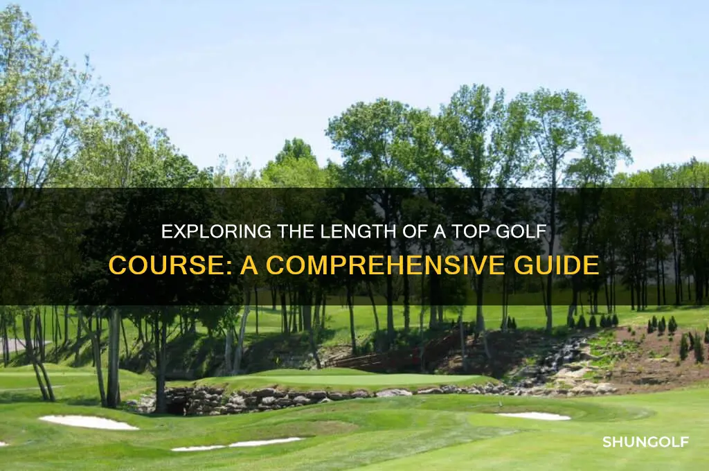 how long is a top golf course