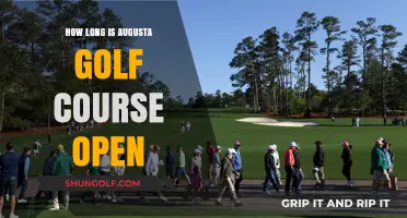 Augusta National Golf Course Hours: When Can You Play?