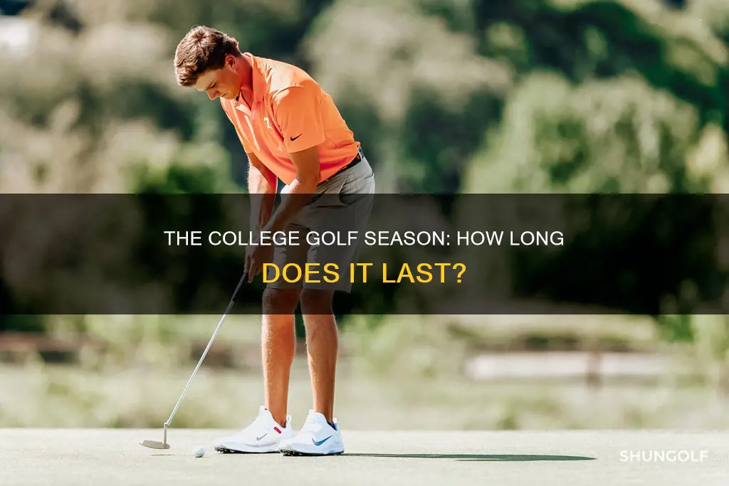 how long is college golf season