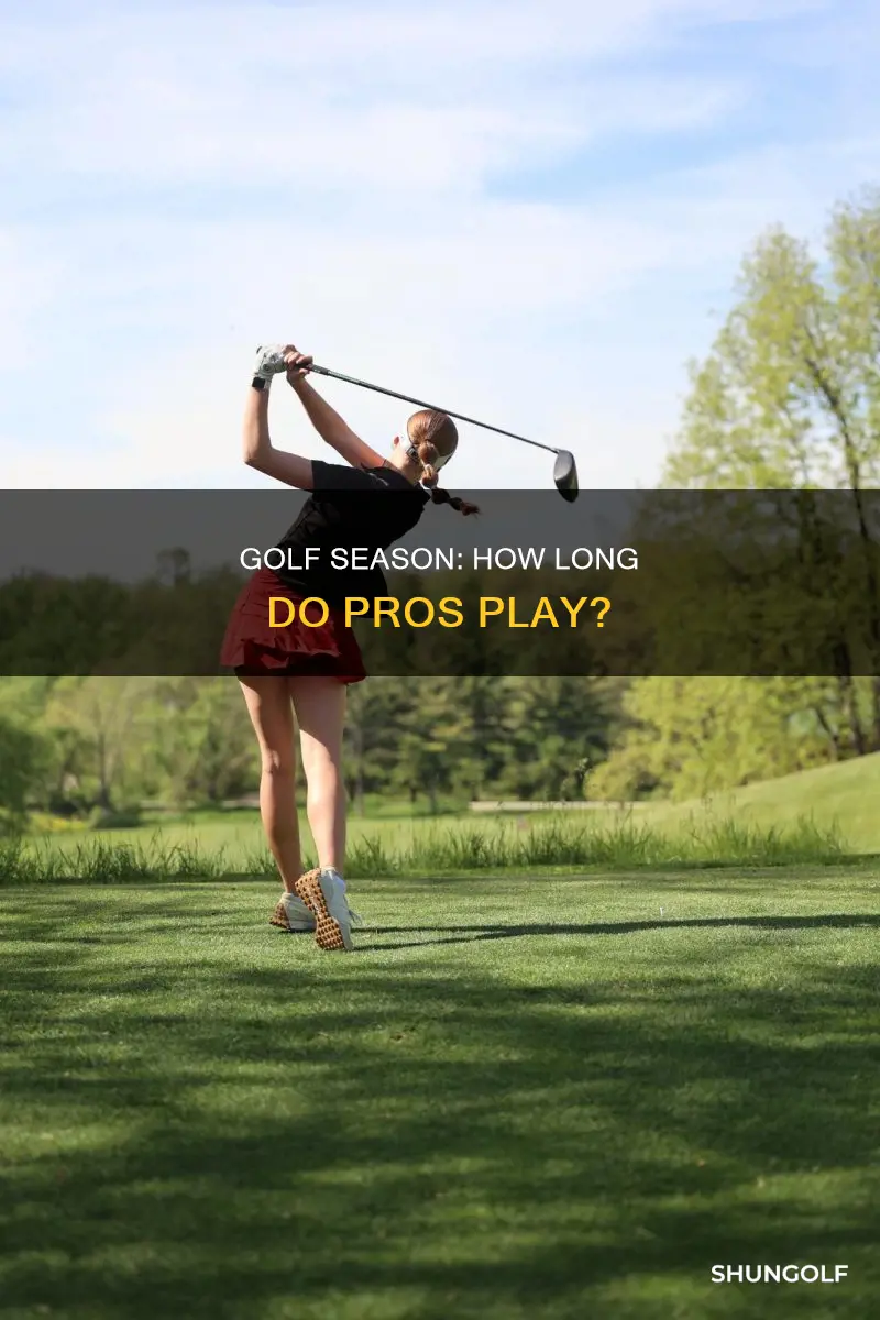 how long is pro golf season