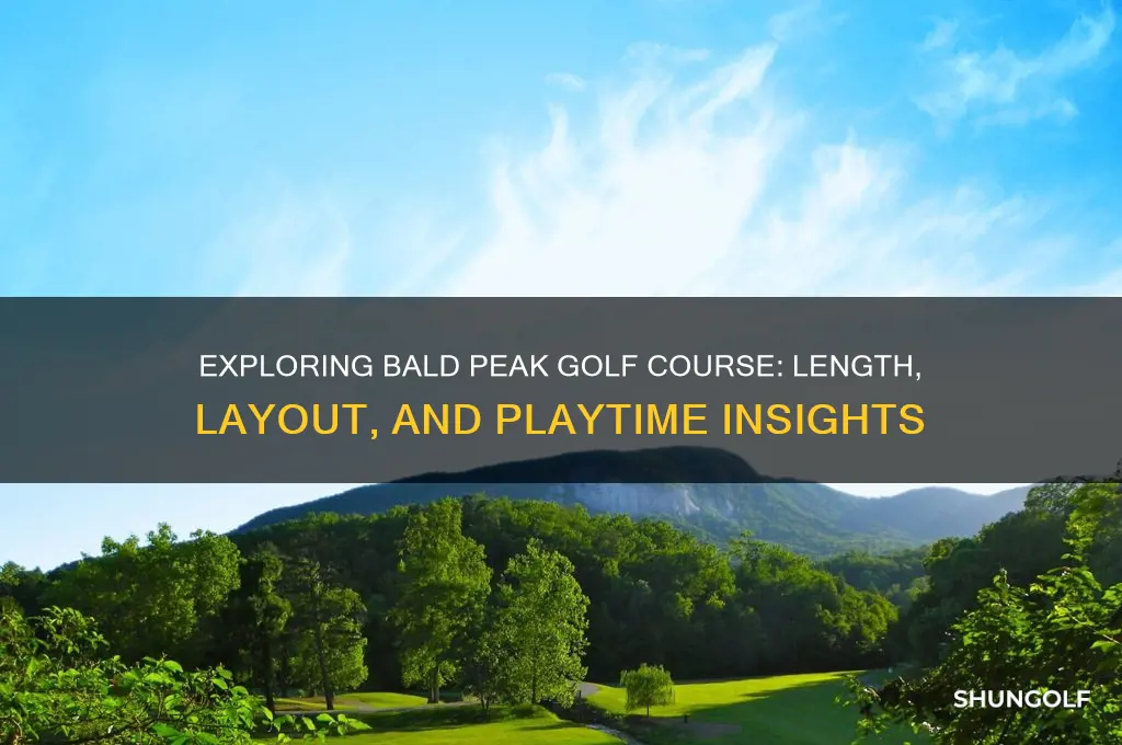 how long is the bald peak golf course