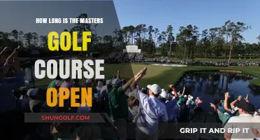 Exploring the Duration of Masters Golf Course Accessibility