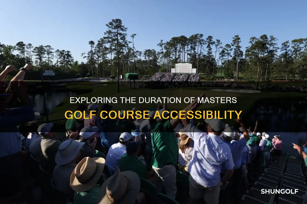 how long is the masters golf course open