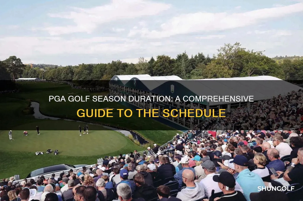 how long is the pga golf season