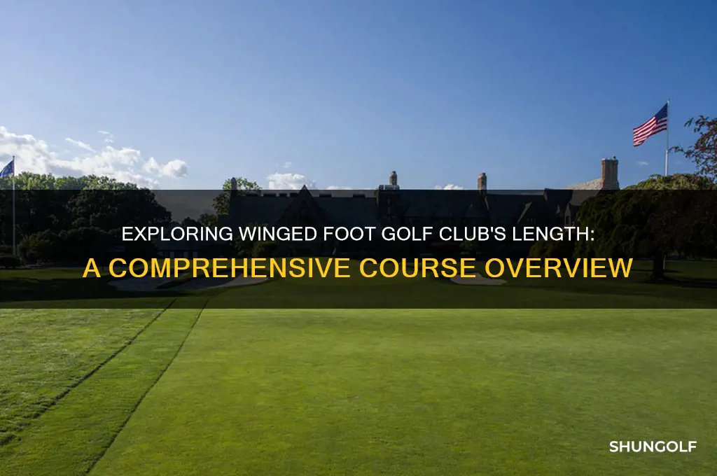 how long is winged foot golf club