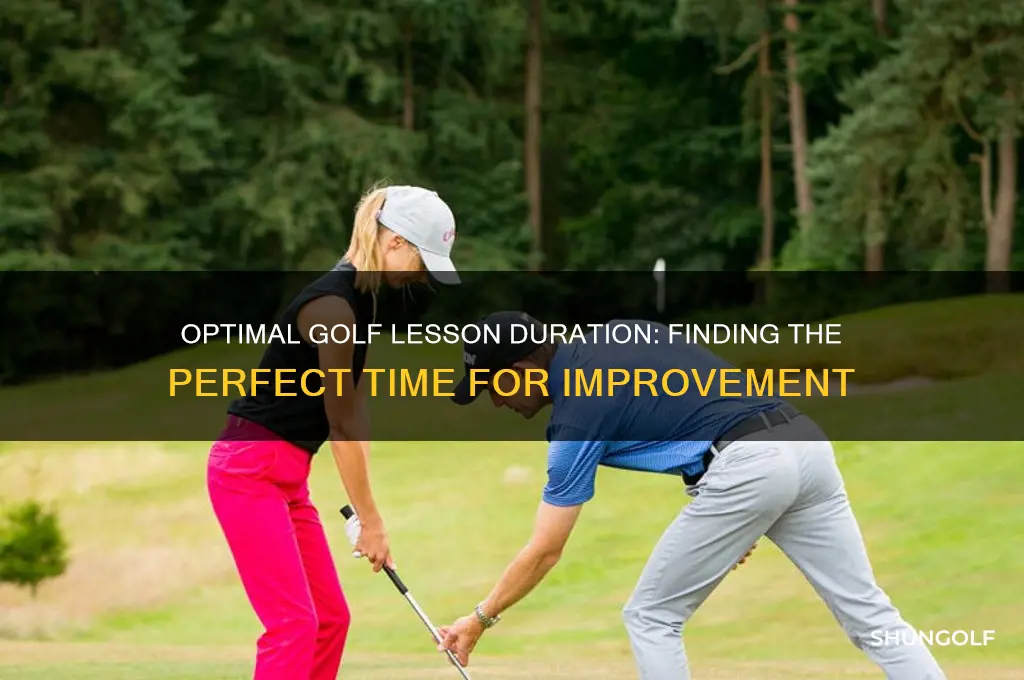 how long should a golf lesson be