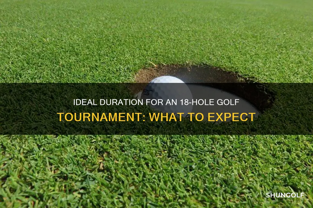 how long should an18 hole golf tounament take