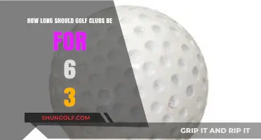 Optimal Golf Club Length for 6'3" Players: A Comprehensive Guide