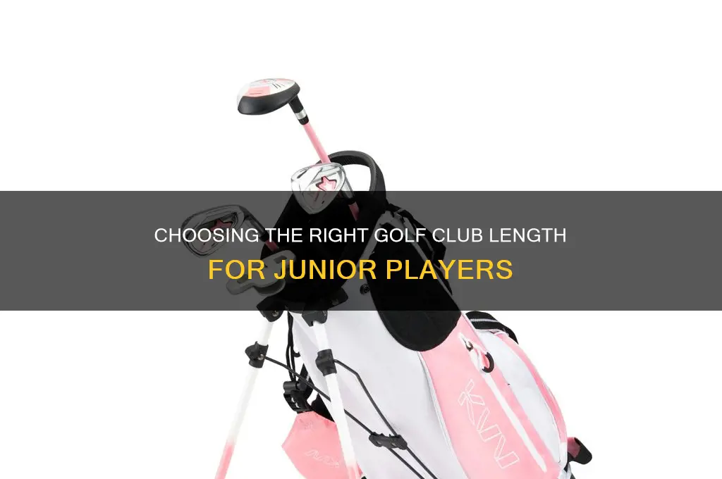 how long should golf clubs be for a junior
