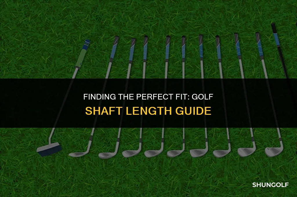 how long should golf shafts be