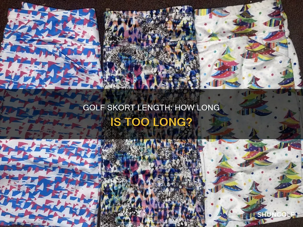 how long should golf skort be