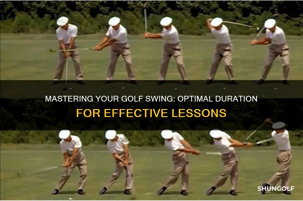 how long should i take golf lessons