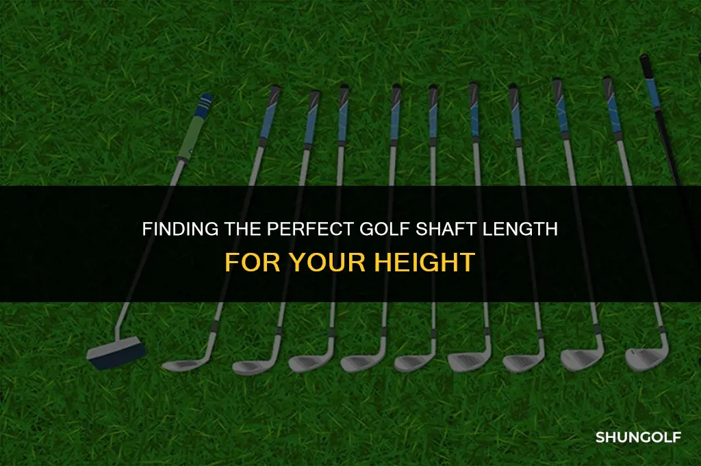 how long should my golf shaft be for my height