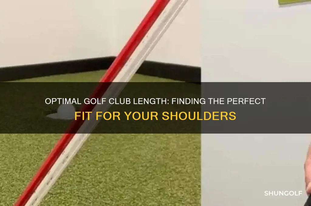 how long shoulders golf clubs be