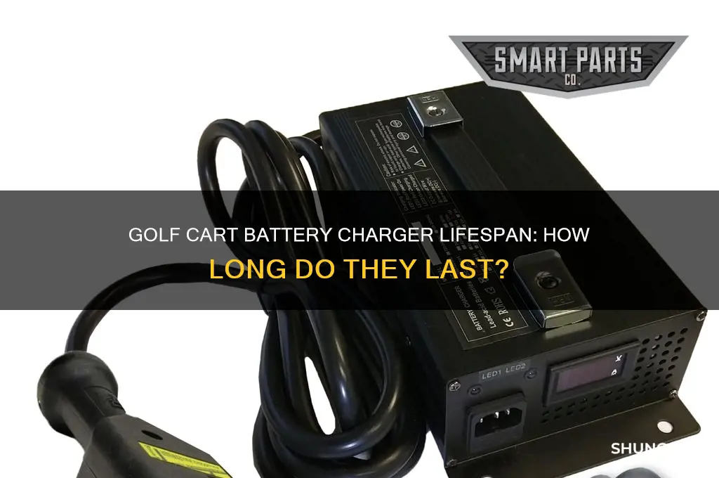 how long take golf cart battry chargers last