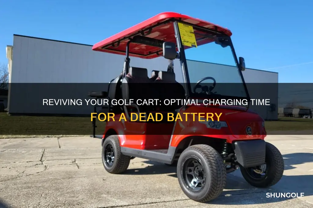how long to charge a dead golf cart