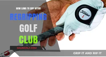 Golf Club Regripping: Optimal Drying Time for Perfect Performance