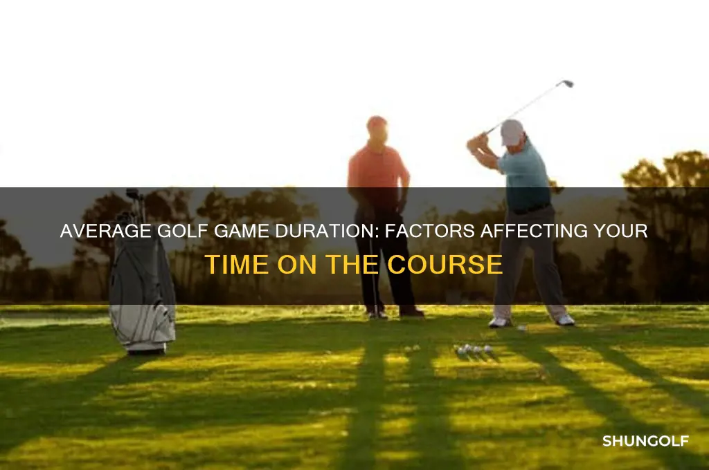how long to finish a game of golf