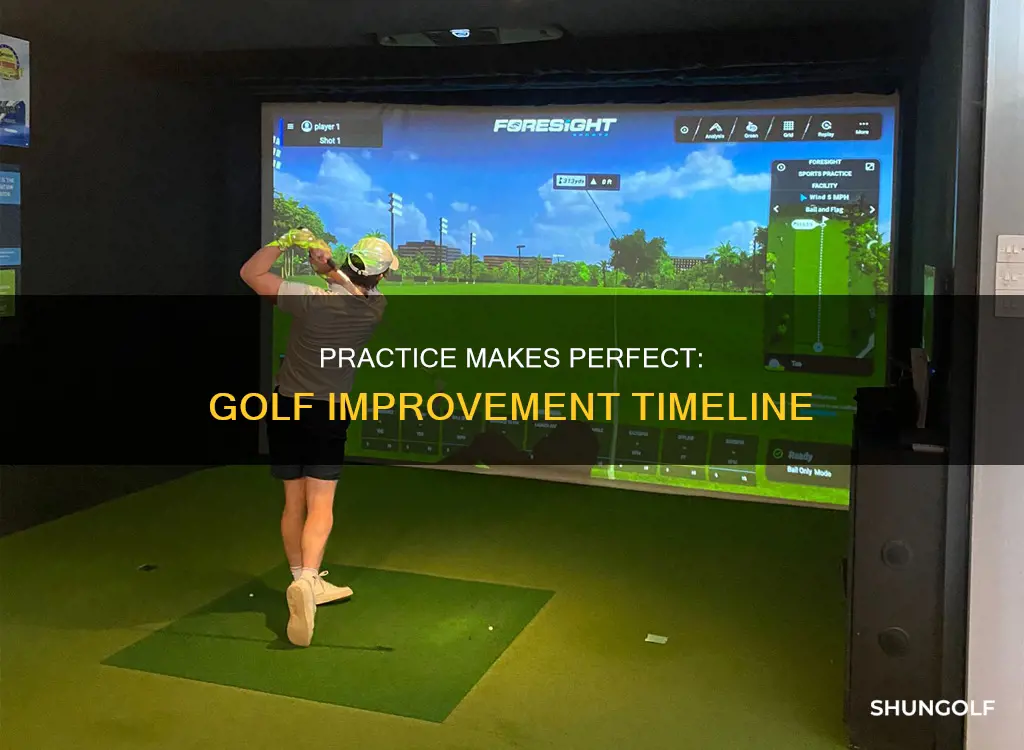 how long to improve at golf