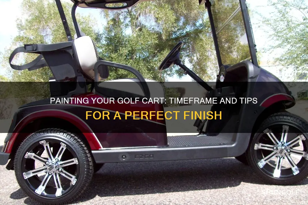 how long to paint golf cart