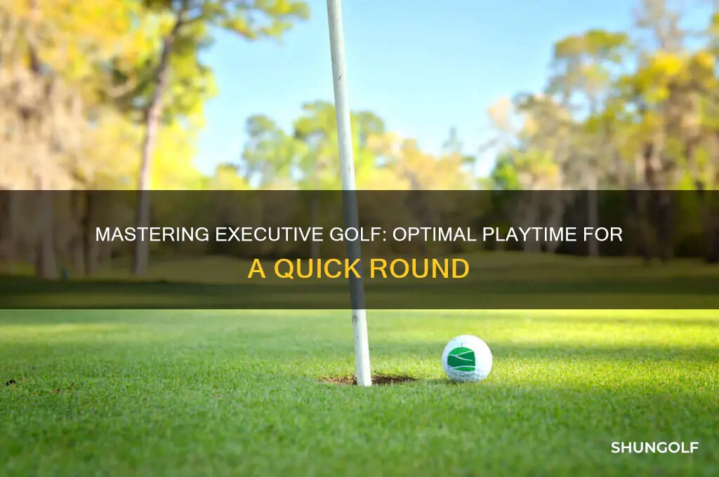 how long to play executive golf course