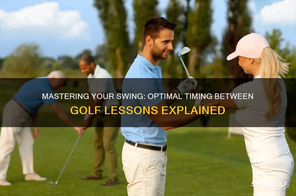 how long to wait between golf lessons