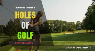 Walking 9 Holes: Time Estimates for Golfers on the Course