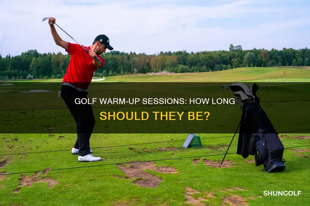 how long to warm up golf