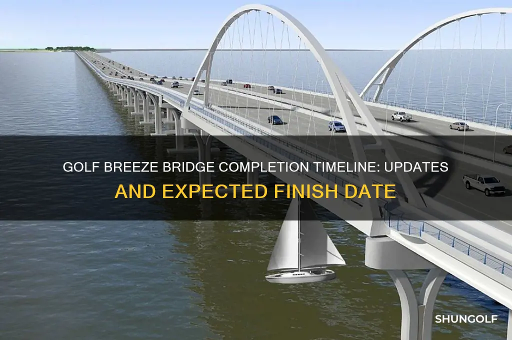 how long until the golf breeze bridge is done