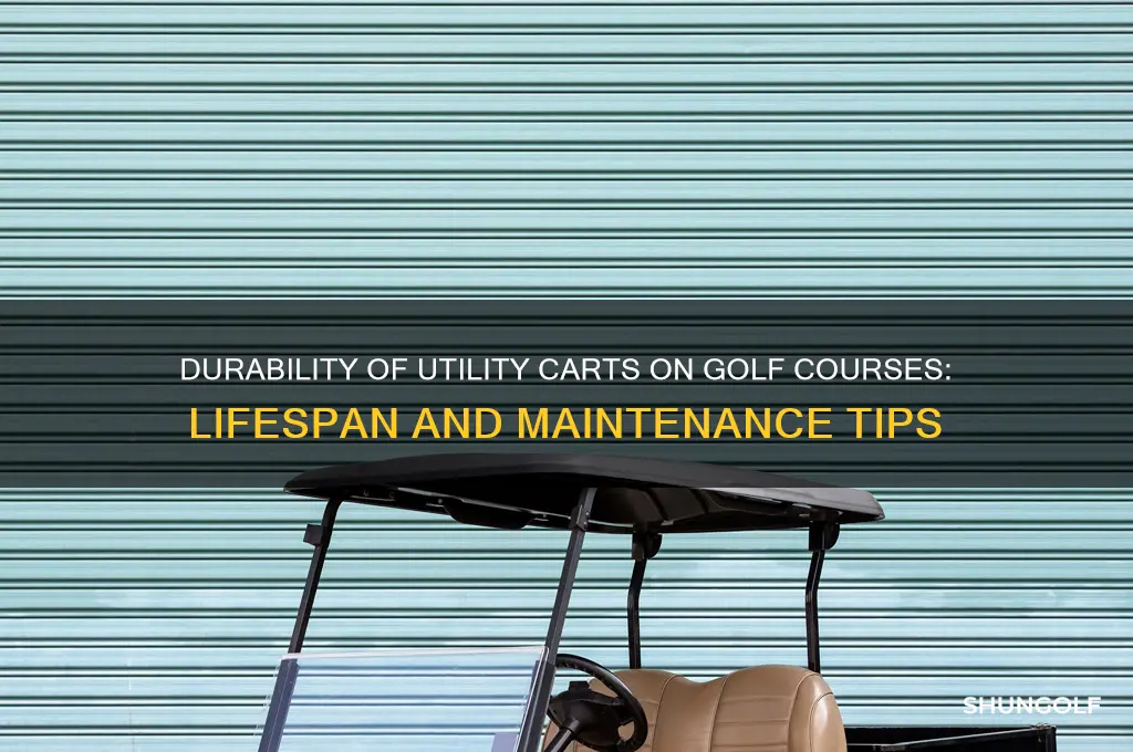 how long utility cart last golf course