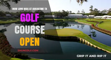 St. Augustine TX Golf Course: A Brief History of Its Operation